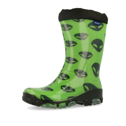 Kids Girls Wellies for Rain &amp; Snow, Rain boots, Muflon fluo RenBut