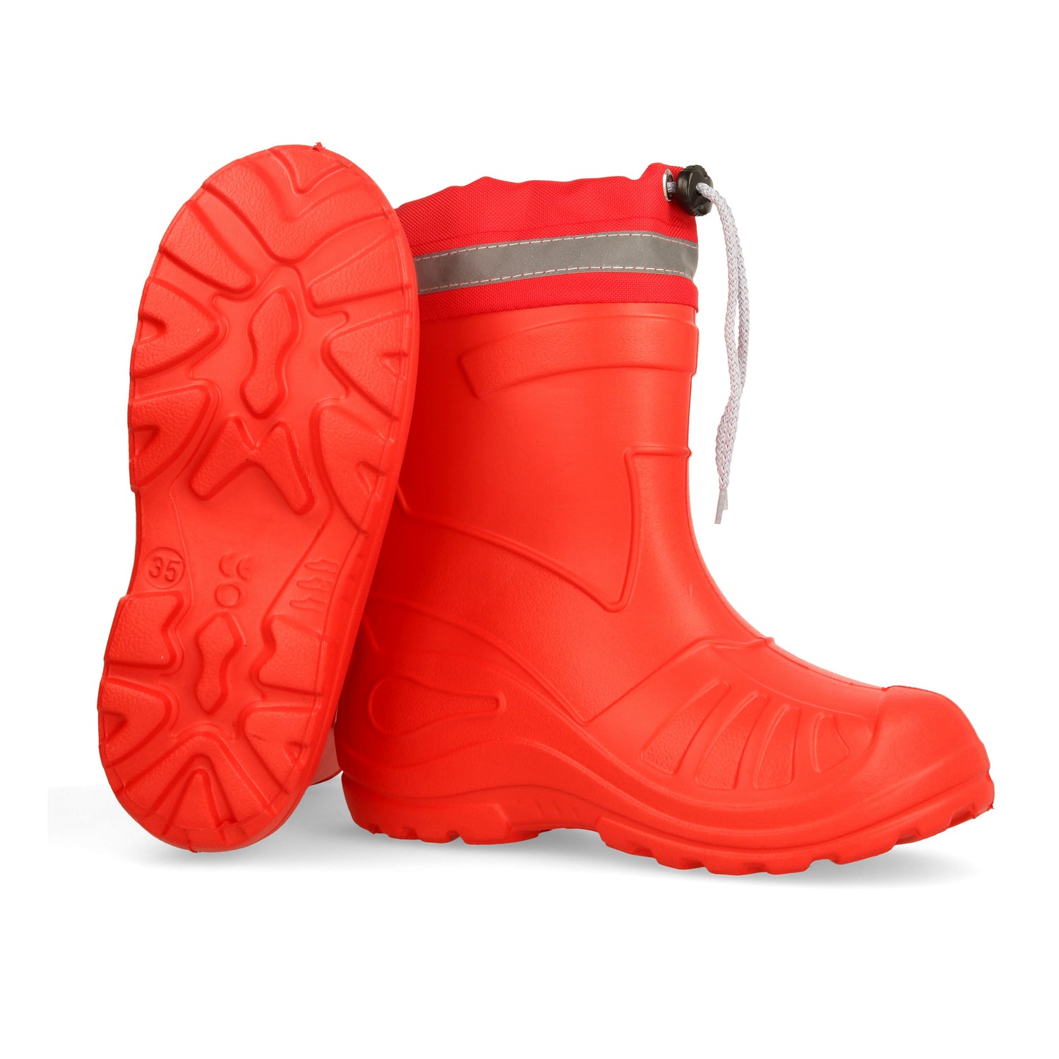 Gordano 050K EVA Reflection Light Kids Girls Wellington Boots Rainy Snow Wellies