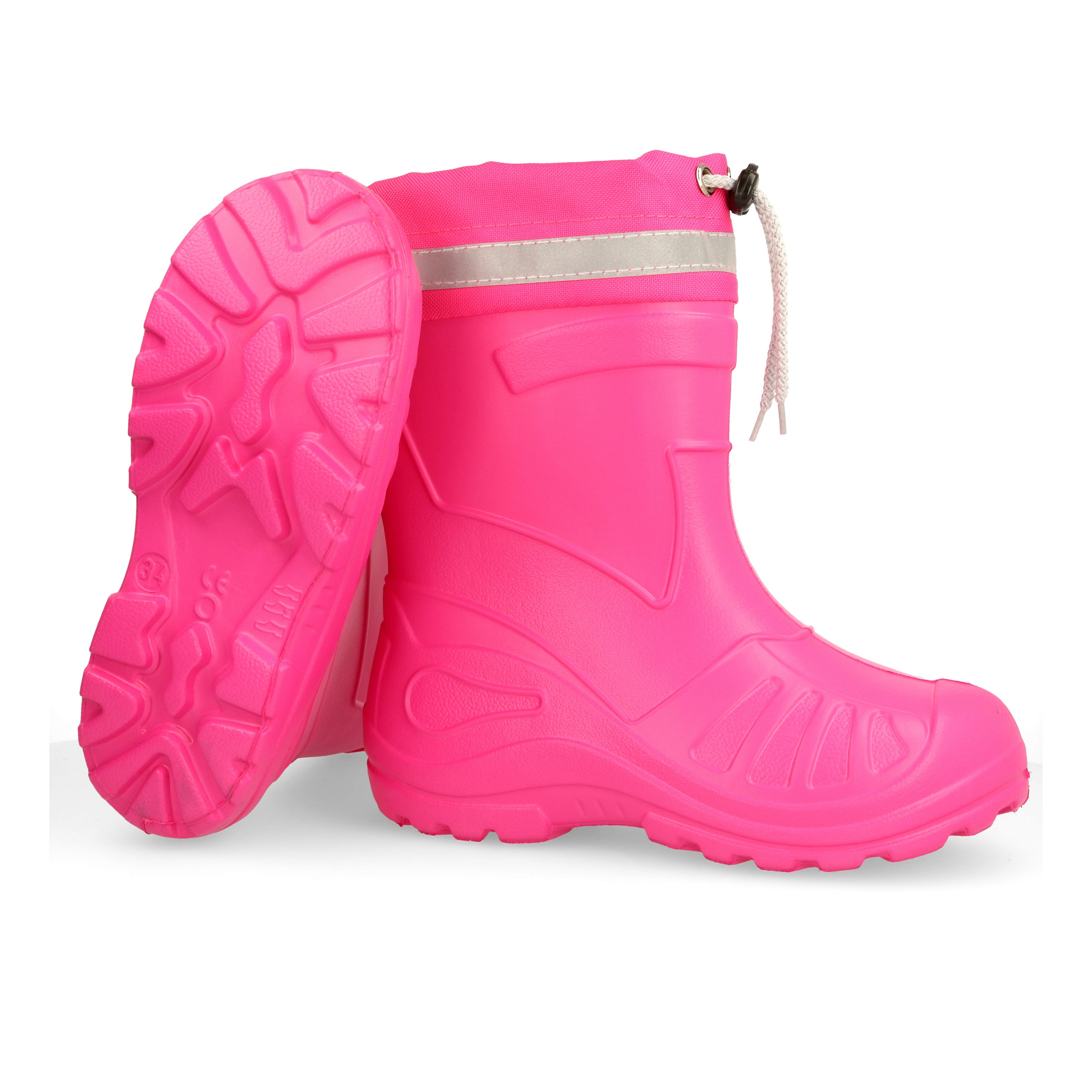 Gordano 050K EVA Reflection Light Kids Girls Wellington Boots Rainy Snow Wellies