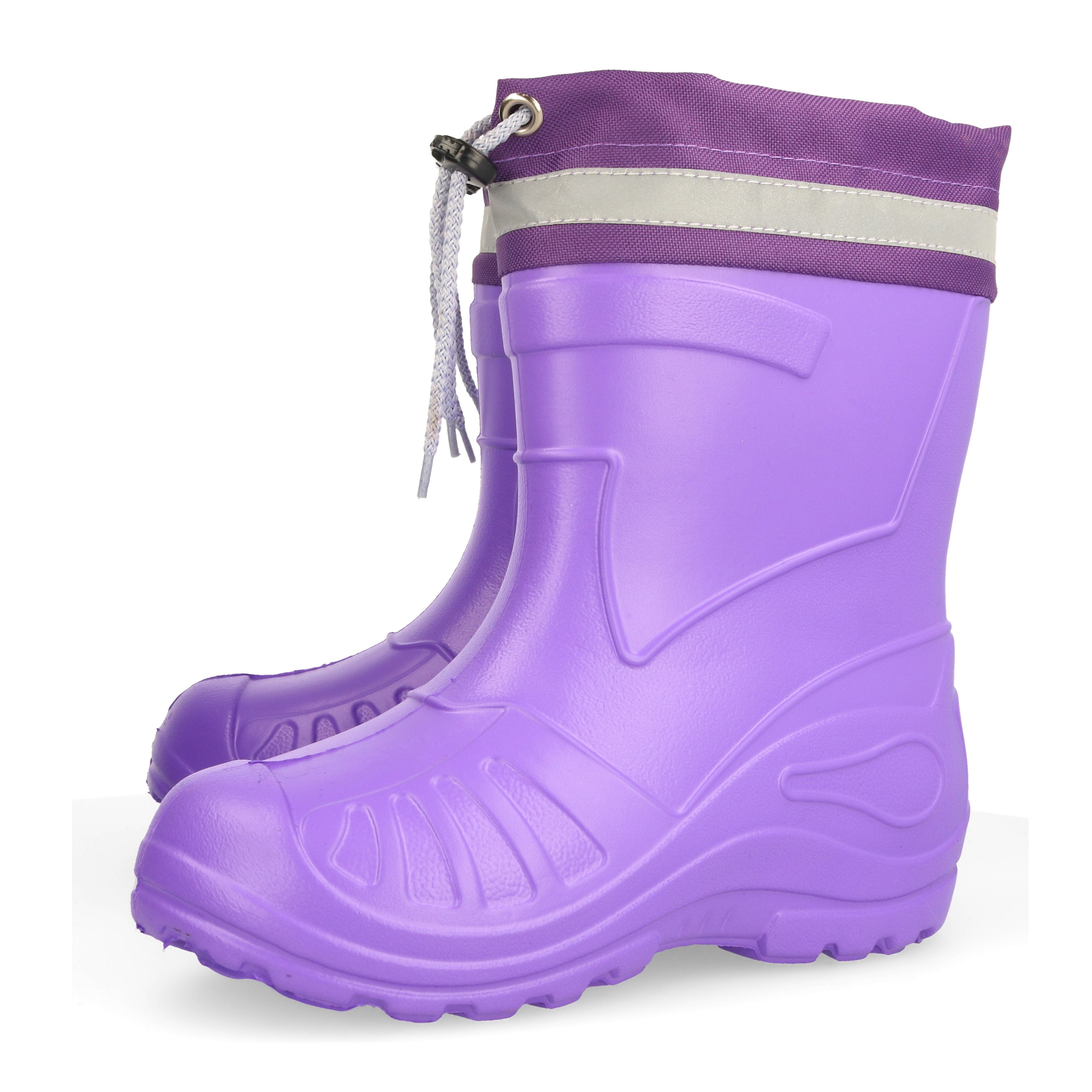 Gordano 050K EVA Reflection Light Kids Girls Wellington Boots Rainy Snow Wellies