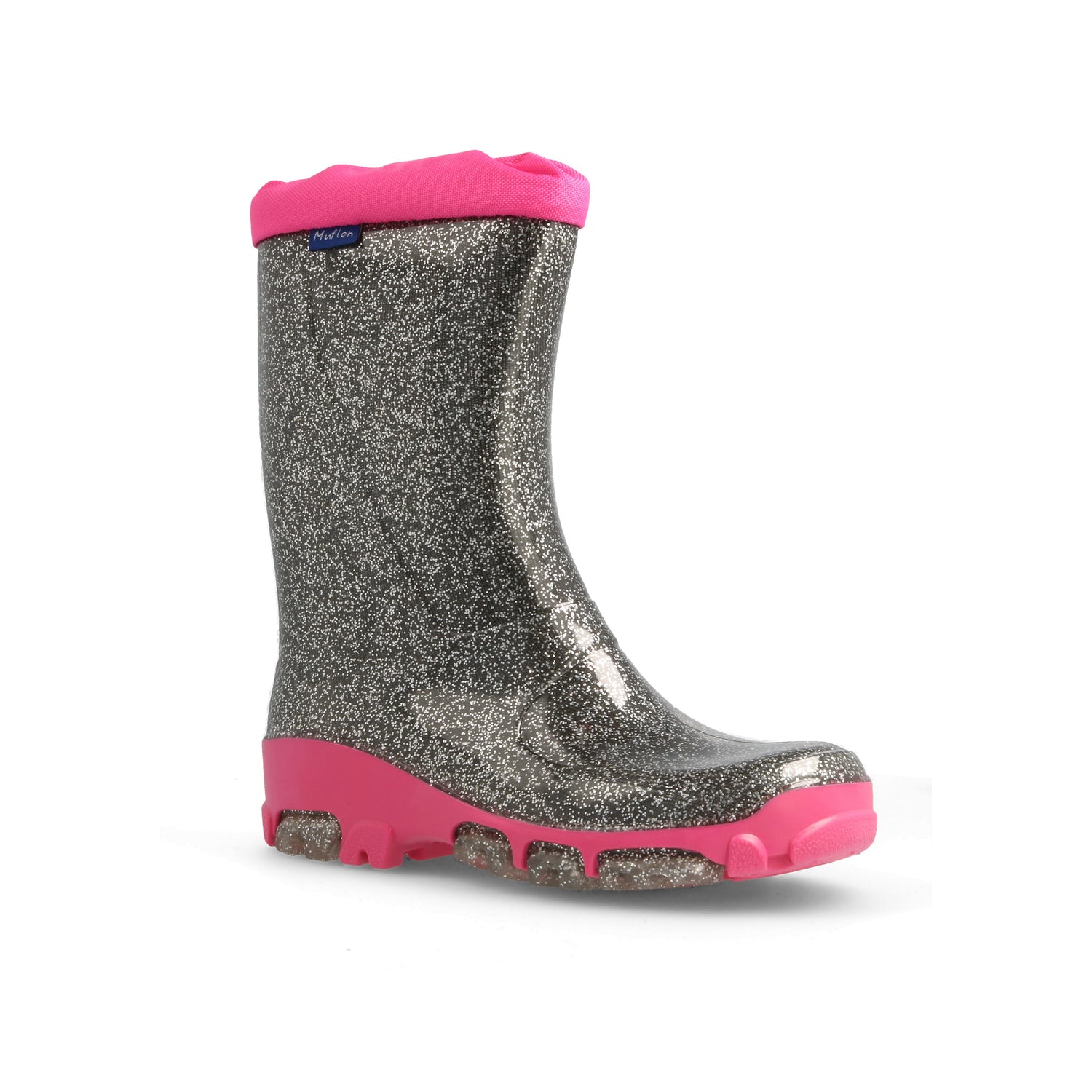 Kids Girls Wellies for Rain &amp; Snow, Rain boots, Muflon fluo RenBut