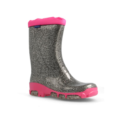 Kids Girls Wellies for Rain &amp; Snow, Rain boots, Muflon fluo RenBut