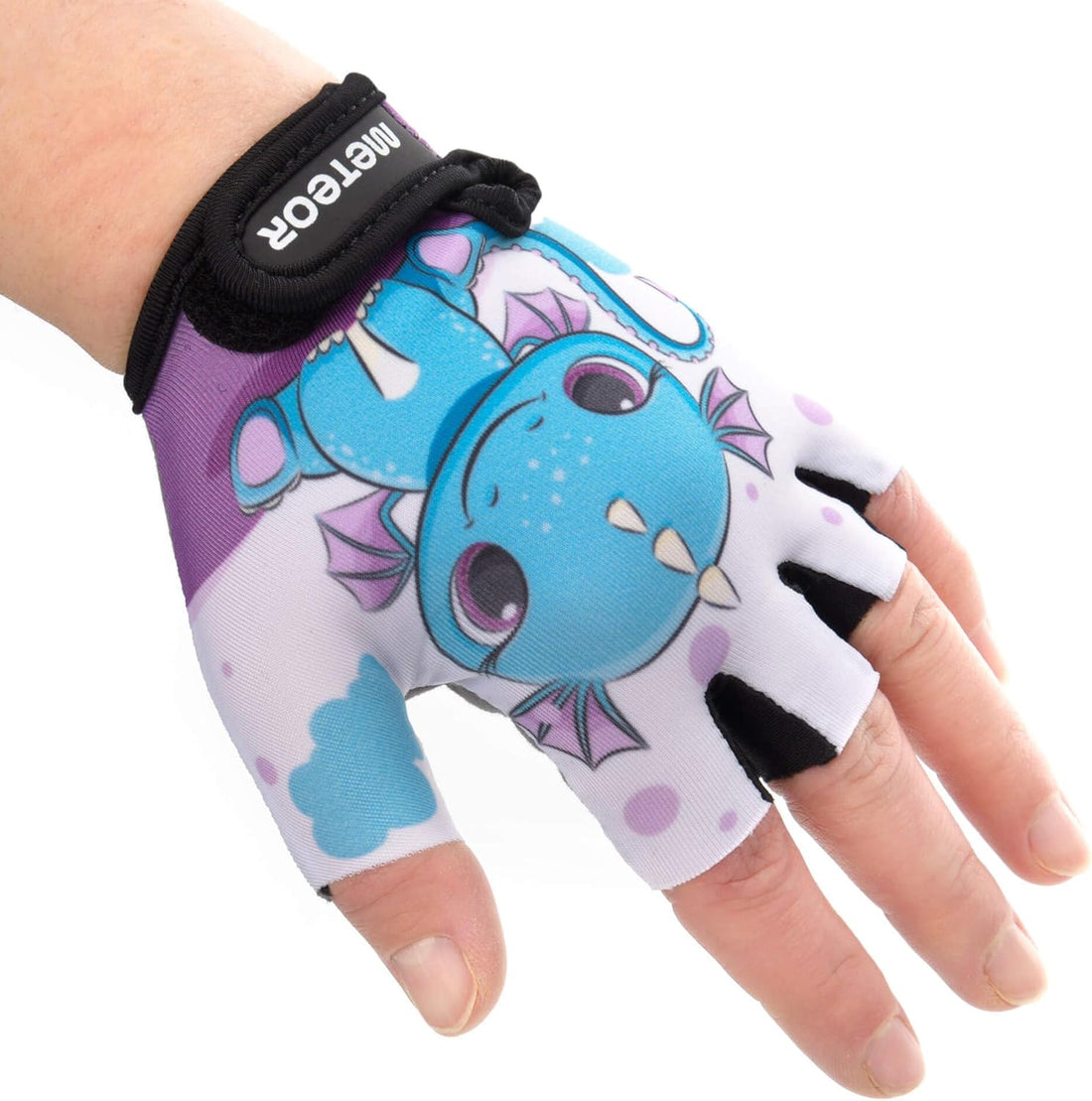 Meteor Kids Cycling Gloves – Breathable, Non-Slip Bike Gloves for Boys &amp; Girls, Lightweight with Soft Padding for Comfort &amp; Safety – Ideal for Cycling, Scooter &amp; Outdoor Sports