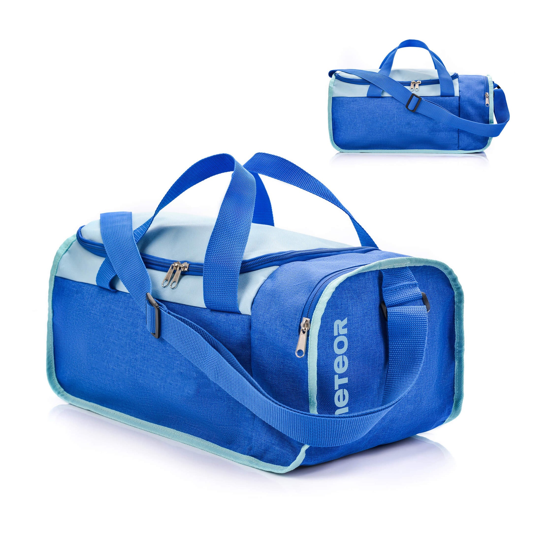Meteor Nepr 20L Gym Duffel Cabin Holdall Bag - Lightweight Sports Luggage with Shoe Compartment, Shoulder Strap, Underseat Hand Size for Travel Workout Weekend Overnight