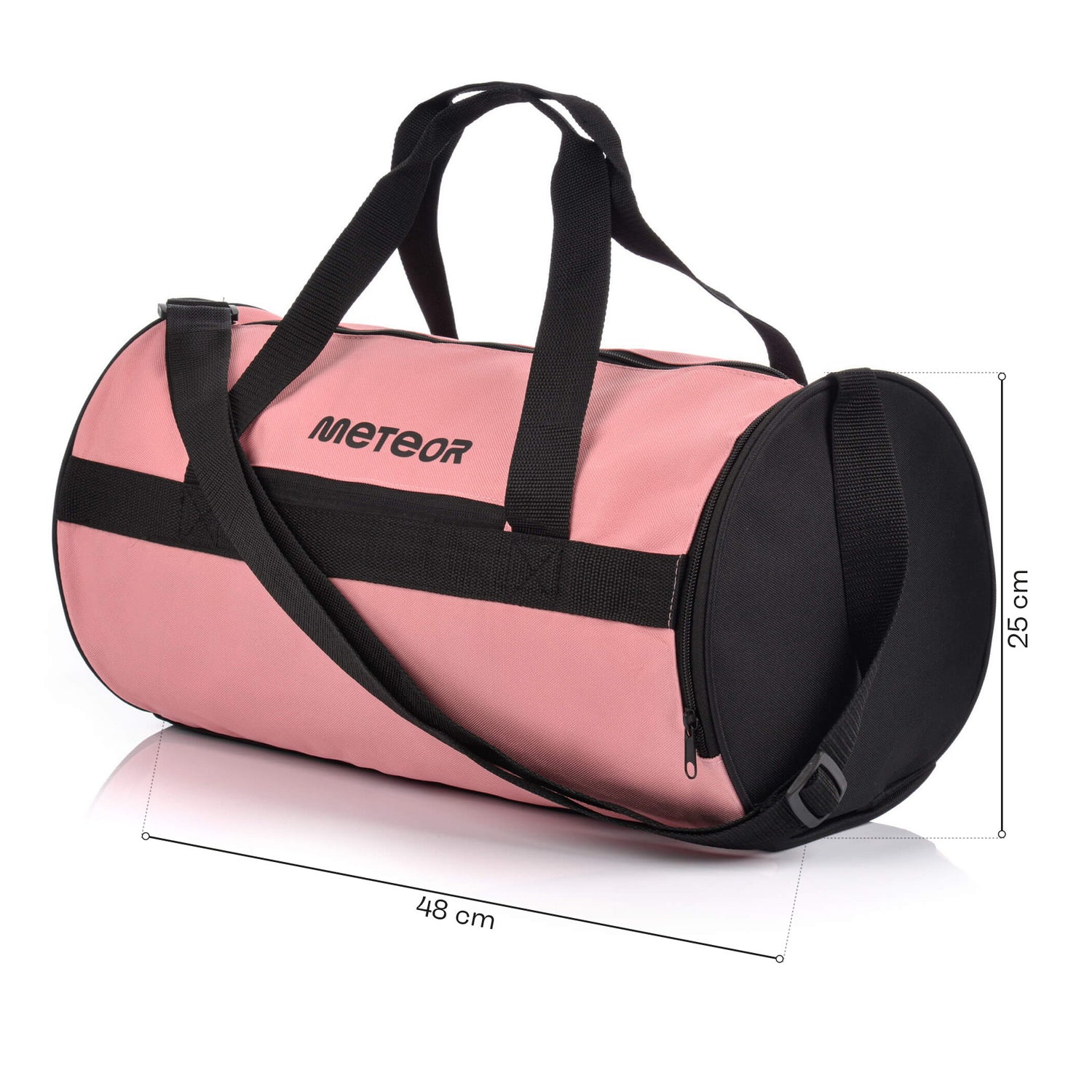 Meteor Sirin 25L Gym Duffel Cabin Holdall Bag - Lightweight Sports Luggage with Shoe Compartment, Shoulder Strap, Underseat Hand Size for Travel Workout Weekend Overnight