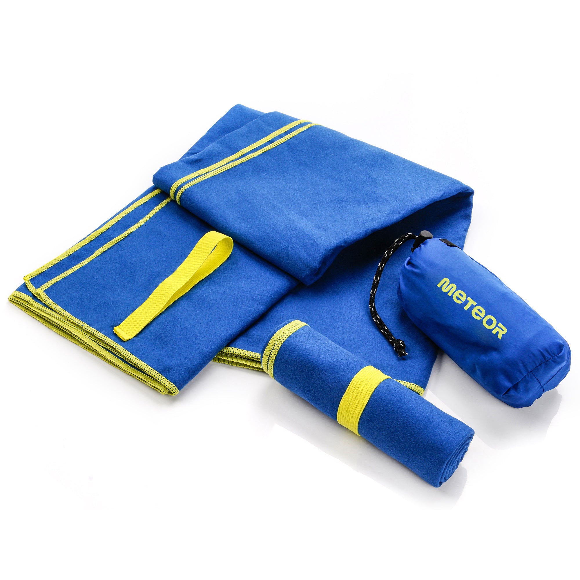 Meteor microfibre towel – Lightweight travel towel for gym, swimming, backpacking – Compact &amp; quick-dry gym towels with carry pouch – Travels Ideal for everyday use and trips