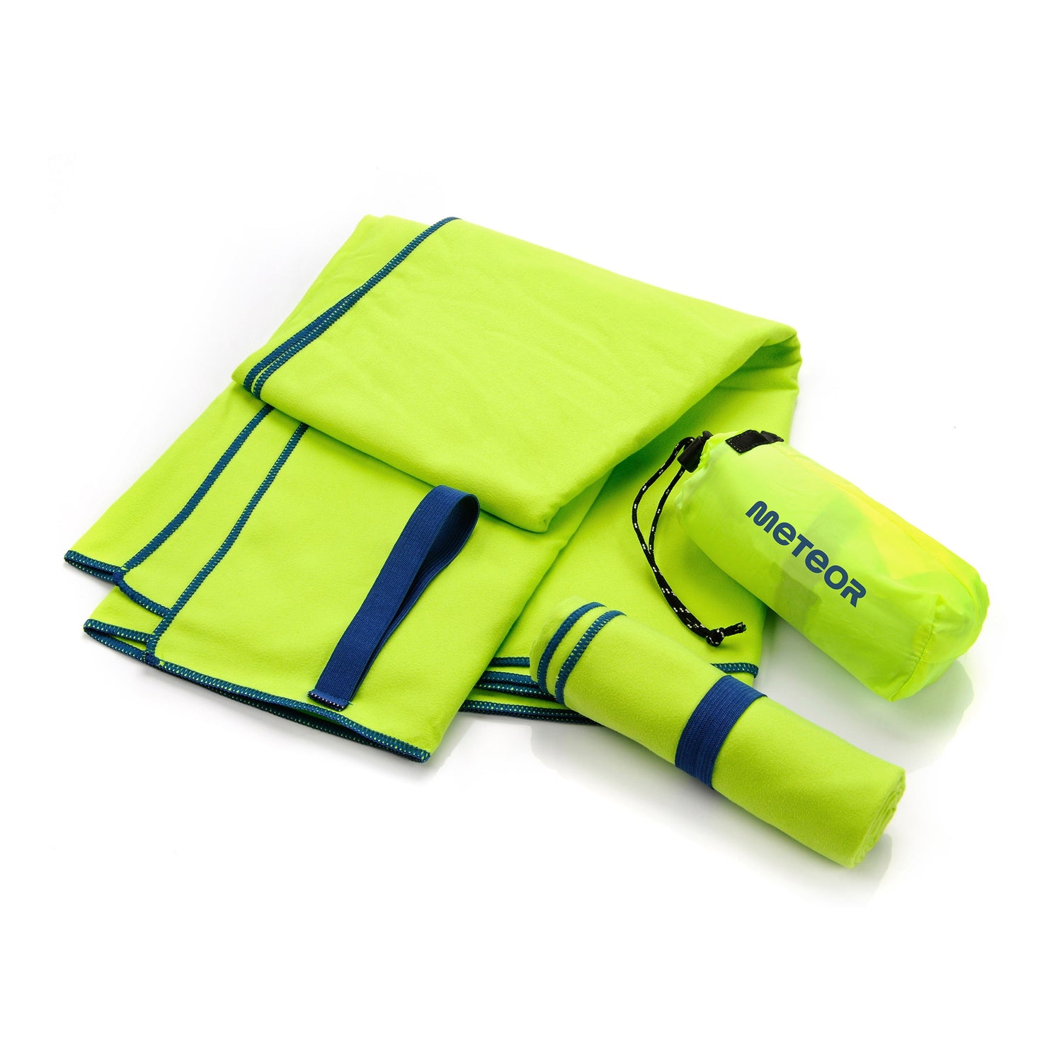 Meteor microfibre towel – Lightweight travel towel for gym, swimming, backpacking – Compact &amp; quick-dry gym towels with carry pouch – Travels Ideal for everyday use and trips