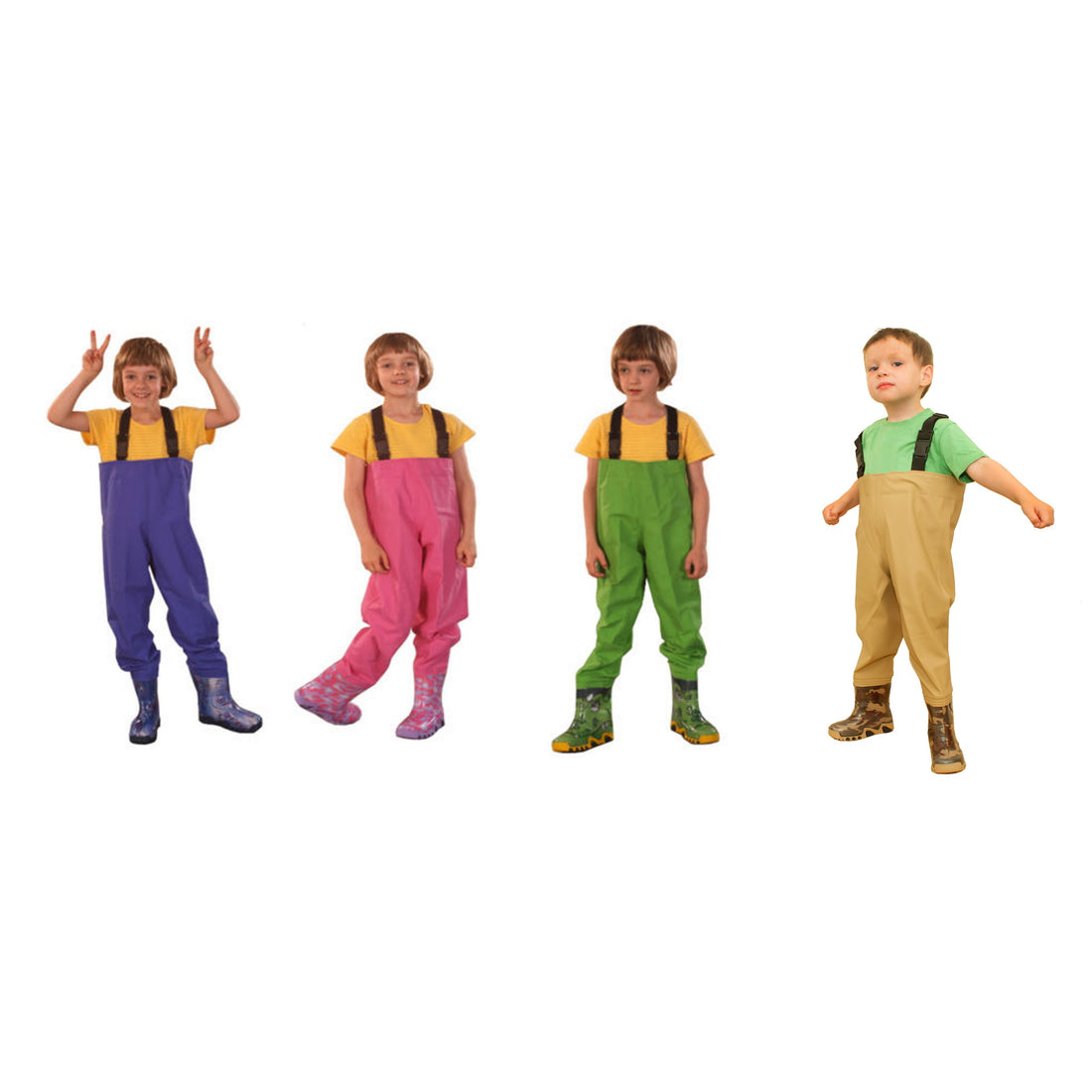 Gordano Kids Fishing Chest Waders, Fishing Boots Splash Waterproof